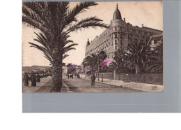 CPA  - CANNES 06 - L'Hôtel Carlton Et La Promenade Des Anglais Animé 1921 - Cannes