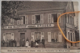 CPA Allemande Gruss Aus Pfaffenhofen - Hotel Restaurant Bruder - Autres & Non Classés