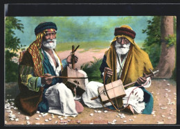 AK Joueurs De Violon Beduins, Arabische Musiker Mit Streichinstrumenten  - Unclassified