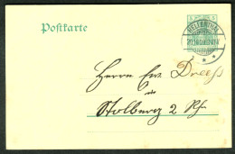 HELLENTHAL Eifel Krs Euskirchen 1909 GANZSACHE 5-Pf-Germania + Orts-o + Heimatbeleg > Stolberg - Cartes Postales