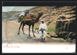 AK Bedouin En Voyage, Araber Mit Einem Kamel  - Ohne Zuordnung
