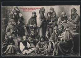 AK Jerusalem, Groupe Of Bedoin Women, Arabische Volkstypen  - Sin Clasificación