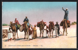 AK Egypt, Egyptian Types And Scenes, Bedouins, Arabische Volkstypen  - Zonder Classificatie