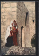 AK Bethlehem, Zwei Frauen In Volkstracht  - Judaika