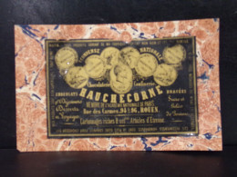 180 CHROMOS . PUBLICITE .  CHOCOLATS HAUCHECORNE . CONFISERIE . 94 A 96 RUE DES CARMES . ROUEN . - Advertising