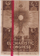 Chicago - Eucharistic Congres  - Orig. Knipsel Coupure Tijdschrift Magazine - 1926 - Non Classés