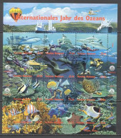 Poisson Nations Unies Vienne 271/282 Ob 1 Jour En Feuille TB Océan , Faune Marine - Fishes