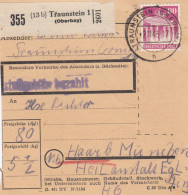 BiZone Paketkarte 1948: Traunstein Nach Haar - Lettres & Documents