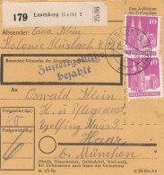 BiZone Paketkarte 1948: Landsberg, Kolonie Hurlach, Nach Eglfing - Lettres & Documents