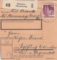 BiZone Paketkarte: Obermenzing Nach Eglfing, Pflegeanstalt - Cartas & Documentos