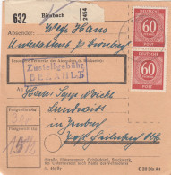 Paketkarte 1948: Birnbach Nach Feilnbach - Lettres & Documents