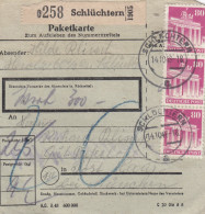 BiZone Paketkarte 1948: Schlüchtern Nach Post Haar, Wertkarte, Seltenes Formular - Covers & Documents