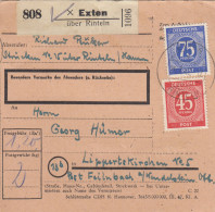 Paketkarte: Exten über Rinteln Nach Lippertskirchen - Covers & Documents