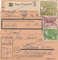 Paketkarte 1948: Tann Nach Pullach, Wertkarte 30 RM - Lettres & Documents