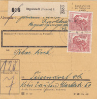 Paketkarte 1948: Ingolstadt Nach Teisendorf - Lettres & Documents