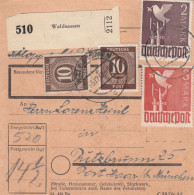 Paketkarte 1947: Waldsassen Nach Putzbrunn - Lettres & Documents