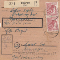 Paketkarte 1947: Bettrum Nach Haar Bei München - Lettres & Documents