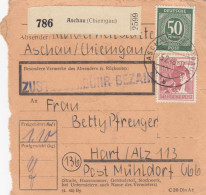 Paketkarte 1948: Aschau Nach Hart / Alz, Mühldorf - Covers & Documents
