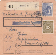 Paketkarte 1948: München 38 Nach Teisendorf - Storia Postale