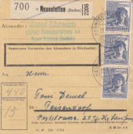 Paketkarte 1948: Neunstetten Nach Teisendorf - Brieven En Documenten