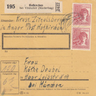 Paketkarte 1947: Hofkirchen Bei Vilshofen Nach Haar - Covers & Documents