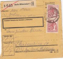 Paketkarte 1947: Berlin-Wilmersdorf Nach Mietraching Bad Aibling - Briefe U. Dokumente