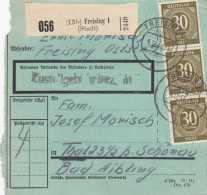 Paketkarte 1946: Freising 1 Nach Thal, Besonderes Formular - Storia Postale