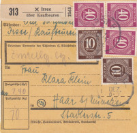 Paketkarte 1947: Irsee Kaufbeuren Nach Haar - Covers & Documents