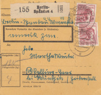 Paketkarte 1947: Berlin-Spandau Nach Eglfing-Haar - Briefe U. Dokumente
