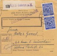 Paketkarte 1947: Klein-Auheim Nach Haar - Brieven En Documenten