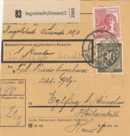 Paketkarte 1947: Ingolstadt (Donau) Nach Eglfing, 1 Karton - Lettres & Documents