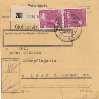 Paketkarte 1947: München Pasing Nach Haar, Oberpflegerin - Covers & Documents
