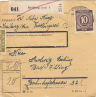 Paketkarte 1946: Kraiburg Nach Bad-Aibling - Briefe U. Dokumente
