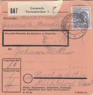 Paketkarte 1948: Garmisch-Patenkirchen Nach Hart A.d. Alz - Briefe U. Dokumente