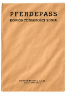 GG: Blanko Umschlag Für Pferdepass, Leer, Verklebt - Historical Documents