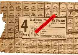 GG: Urlauberkarte Für 4 Tage - Documents Historiques