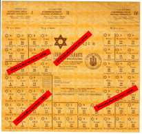 GG Judaika: Lebensmittelkarte November 1942, Tschenstochau Für Jüdische Bewohner - Historische Dokumente