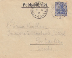 Frankreich: 1914: Feldpostbrief Tresoret Rostes - Other & Unclassified