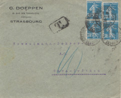 Frankreich: 1925 Strasbourg Nach Gera - Taxe - Other & Unclassified