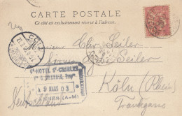 Frankreich: 1903: Carte Postale Nice Nach Köln - Autres & Non Classés