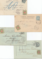 Frankreich: 1903-1905; 4 Ansichtkarten: Nancy, Lille, St. Denis, St. Cloud - Autres & Non Classés