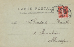 Frankreich: 1911: Carte Postale Paris Nach Mannheim - Perfin - Autres & Non Classés
