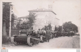 CARTE PHOTO WW2   ARMEE ITALIENNE CHAR VELOCE - War 1939-45