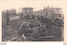CARTE PHOTO FRONT RUSSE 1942 CAMIONS FIAT 621 - War 1939-45