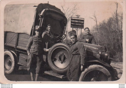 VEHICULE SPA 25  ARMEE ITALIENNE PHOTO ORIGINALE  8 X 5.50 CM - Guerre, Militaire