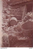 ENTREE D'UN ABRIS  WW1 PHOTO ORIGINALE 8 X 5 CM - Guerre, Militaire