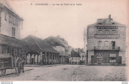 LUZARCHES LA RUE DE PARIS ET LA HALLE - Luzarches