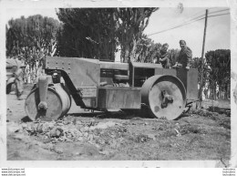 ROULEAU COMPRESSEUR A.O.I.  ARMEE ITALIENNE PHOTO ORIGINALE  8.50 X 6 CM - Guerre, Militaire