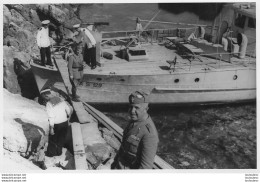 BATEAU AS 129 UNITE NAVALE DE LA GUARDIA DI FINANZA  ITALIE PHOTO ORIGINALE 12 X 8 CM R1 - Bateaux