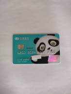 China, Panda,(1pcs) - Krediet Kaarten (vervaldatum Min. 10 Jaar)